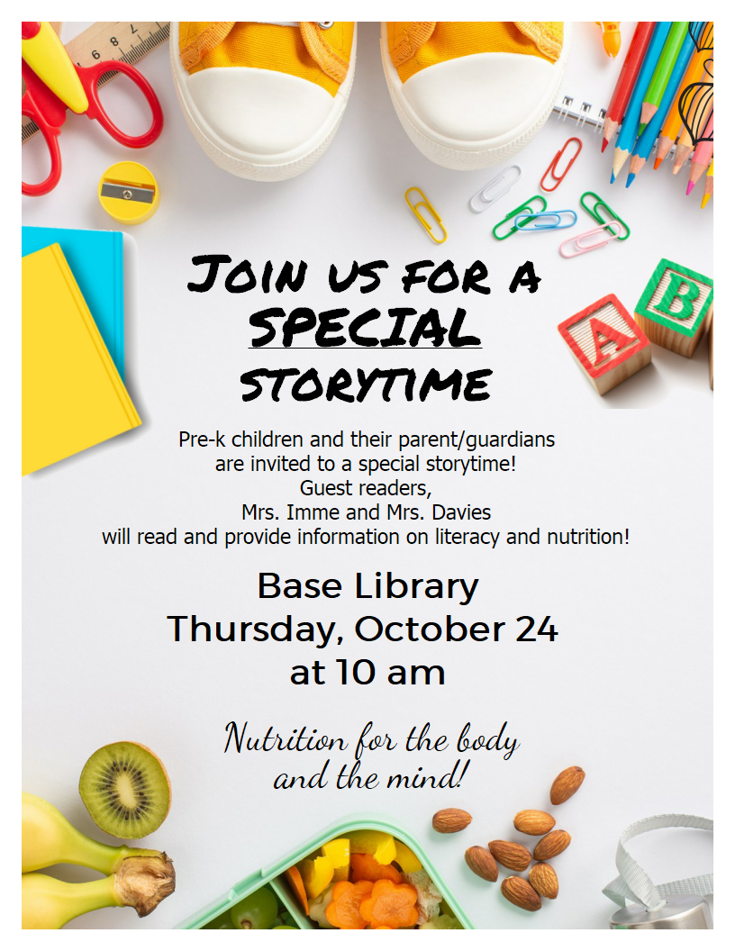 Special Storytime Oct 24