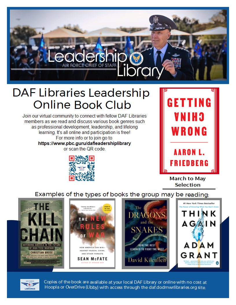 DAF Library Book Club Flyer