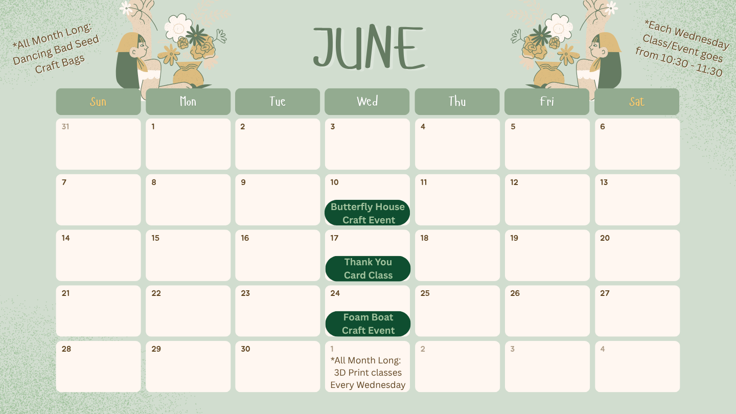 June Calendar of Events